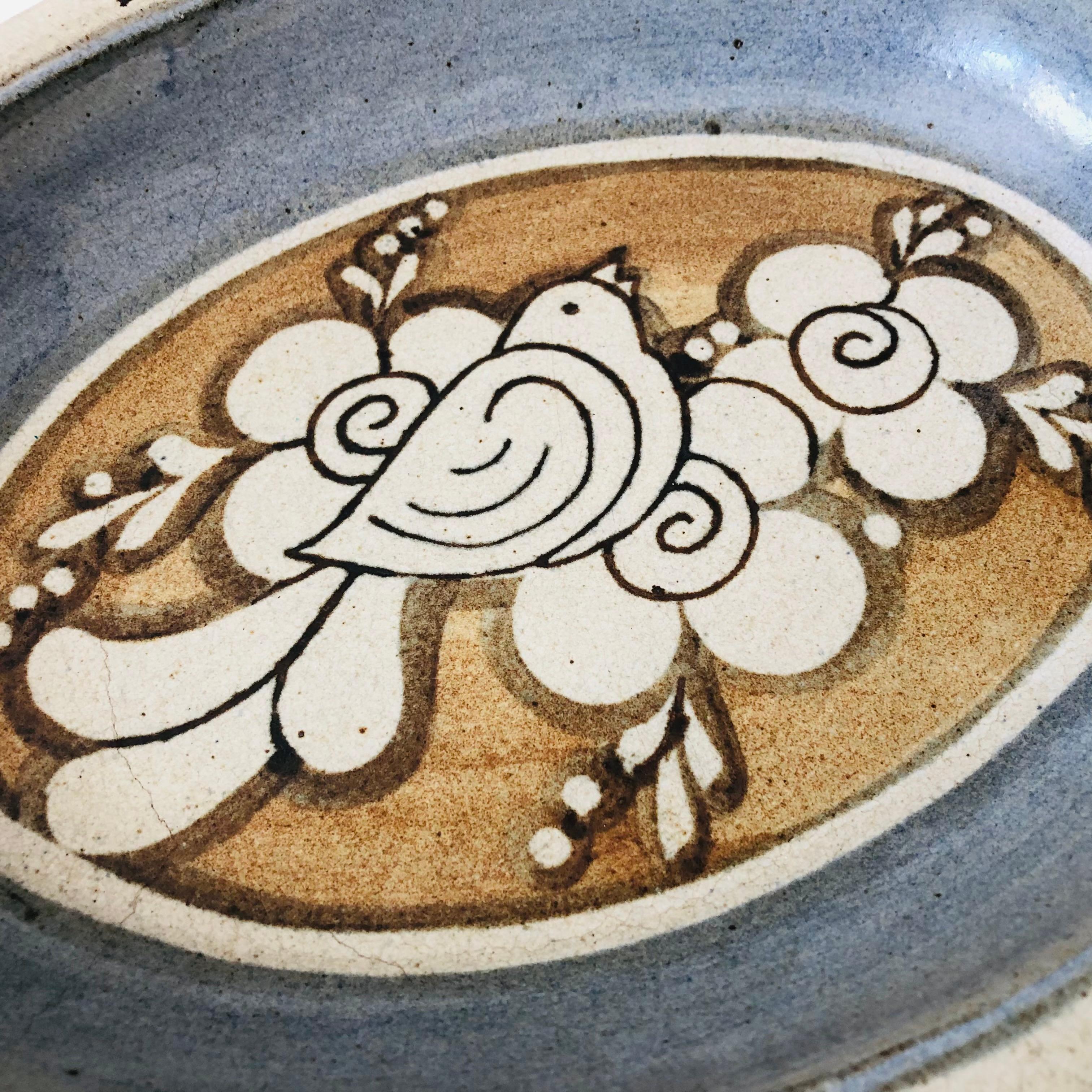 Large Rutherford Art Pottery Tray In Good Condition In Fairfield, CA
