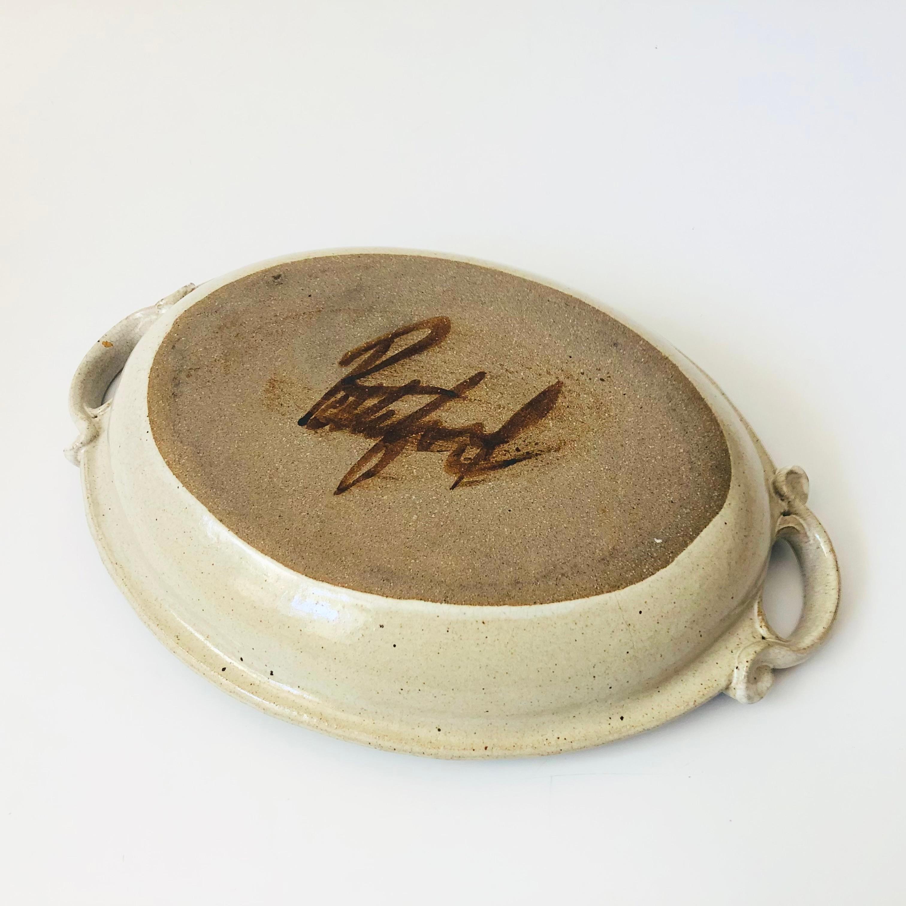 Large Rutherford Art Pottery Tray 1