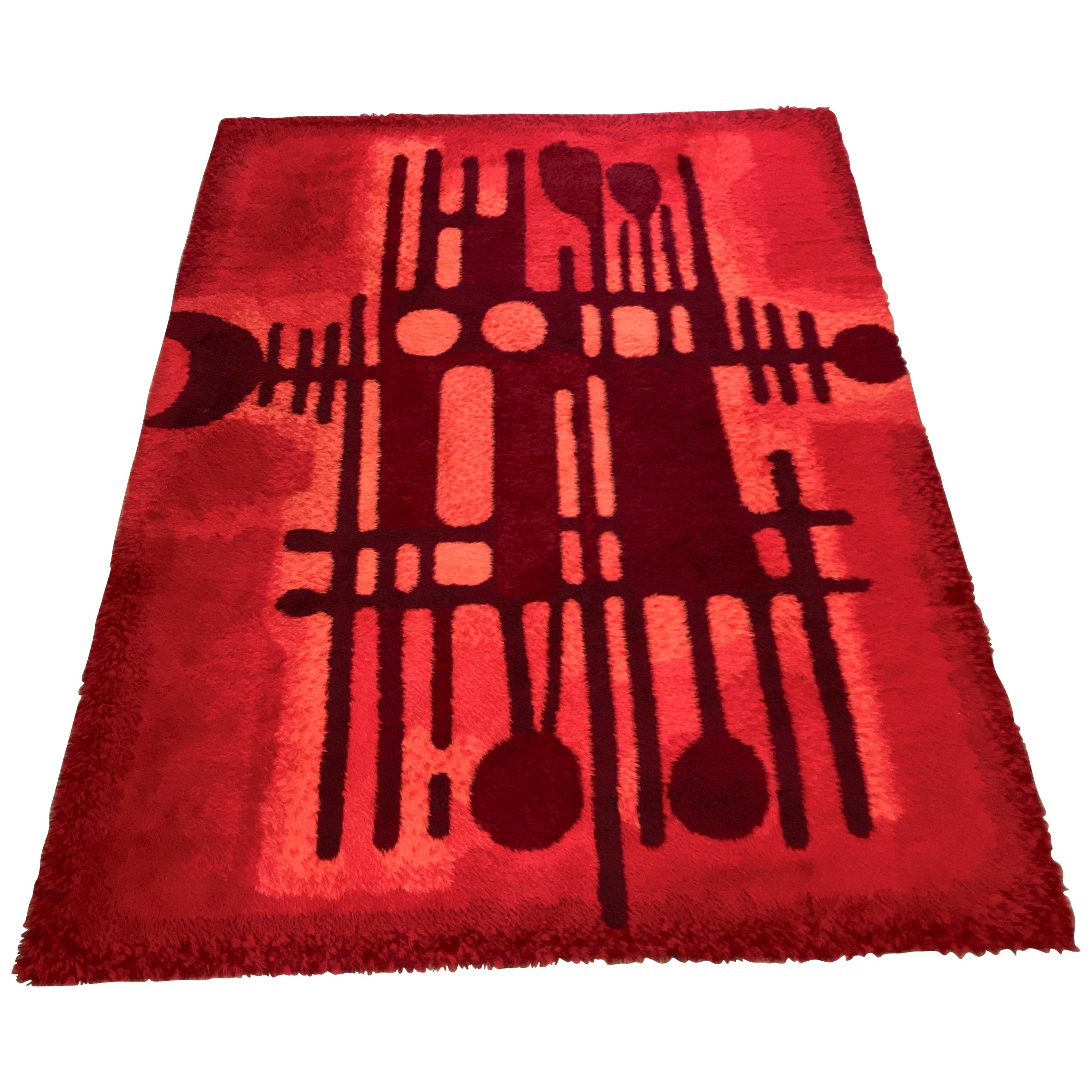 Large Rya Rug by Ege Taeppper, Denmark