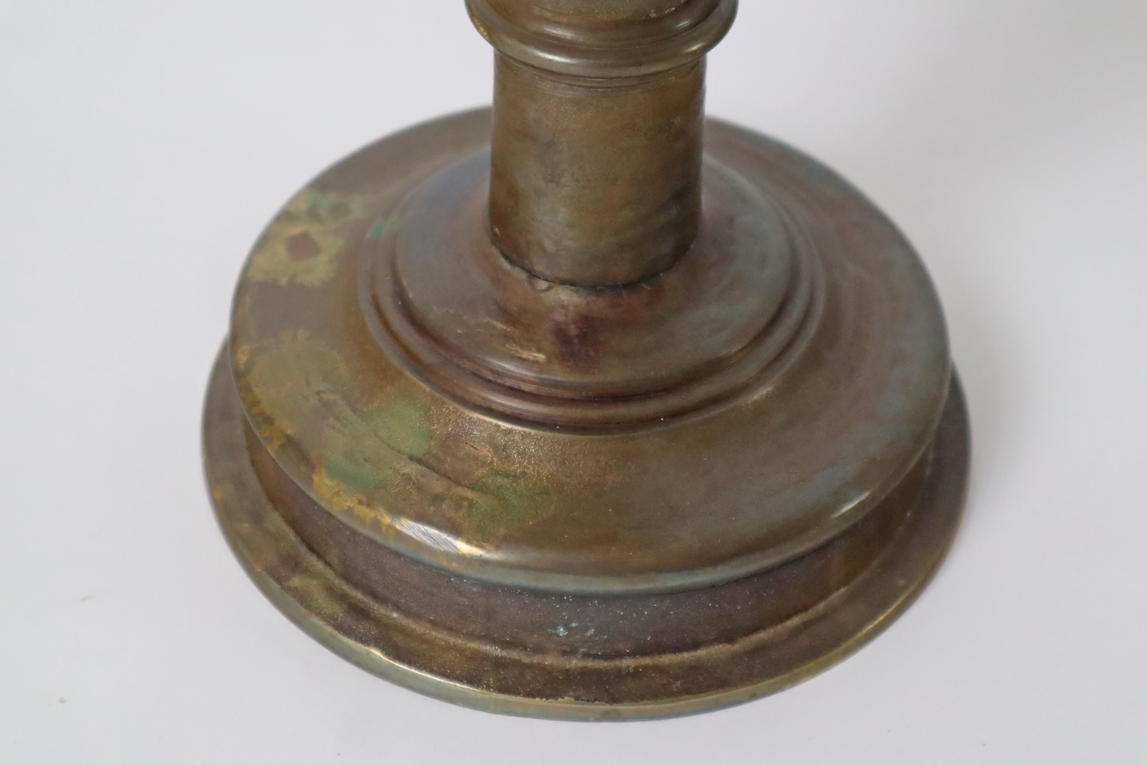 Calco Grande portacandele sacro in bronzo art déco, Germania, 1930 circa in vendita