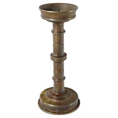Large sacred art deco bronze candle holder, Germany around 1930