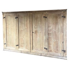 Large sacristy pantry cupboard with desk