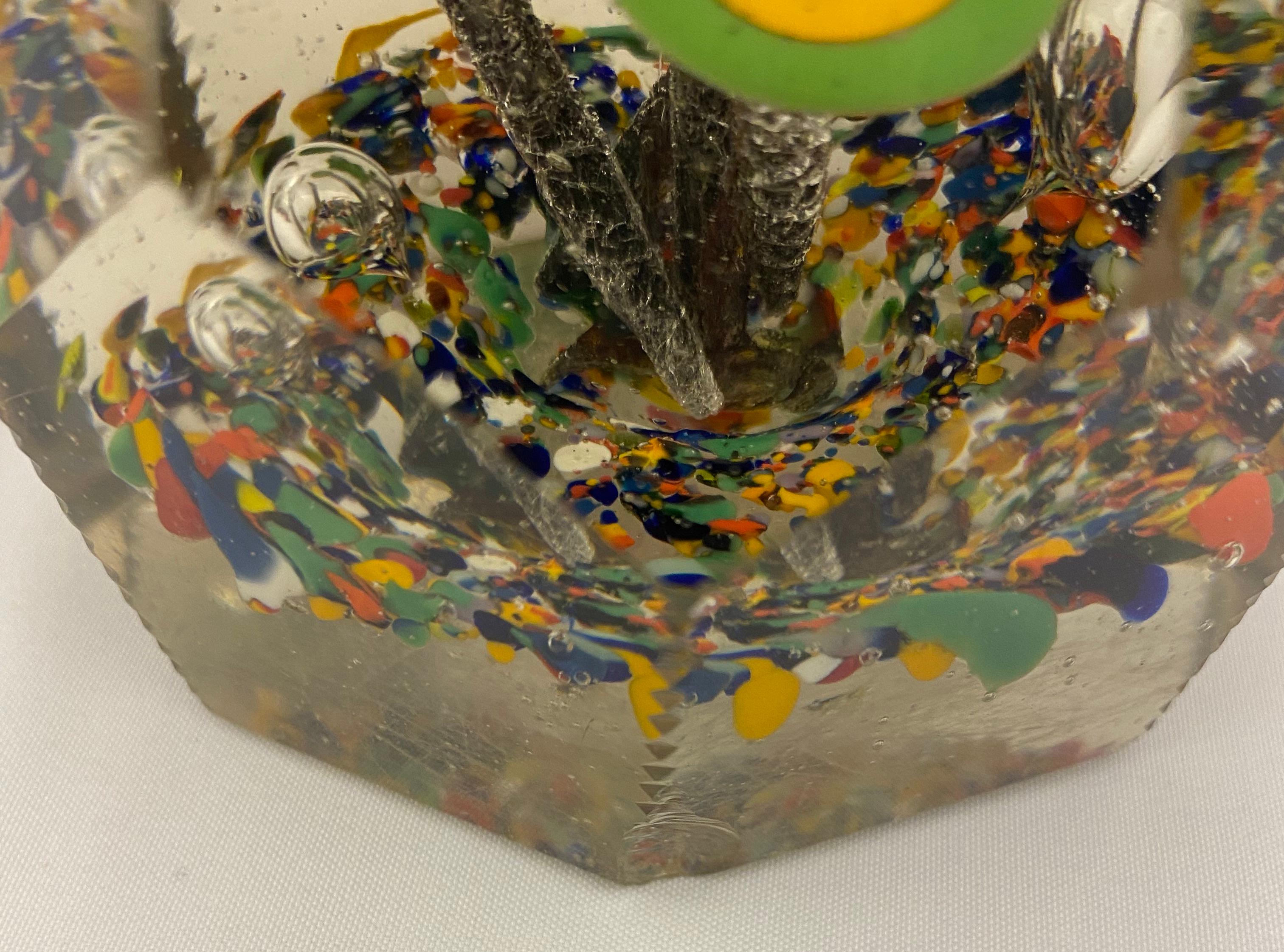 Large Saint Louis Art Glass Millefiori Paperweight  In Good Condition For Sale In Miami, FL