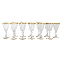 Servicio de Vino / Agua Grande Saint Louis Crystal Gold Trim / 12 Personas