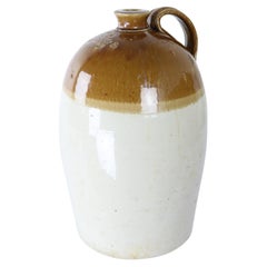 Antique Large Salt Glazed Scottish Brewery Jug from Port Dundas Pottery
