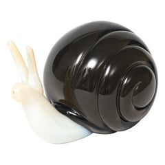 Large Salviati Murano Art Glass Spiral Snail