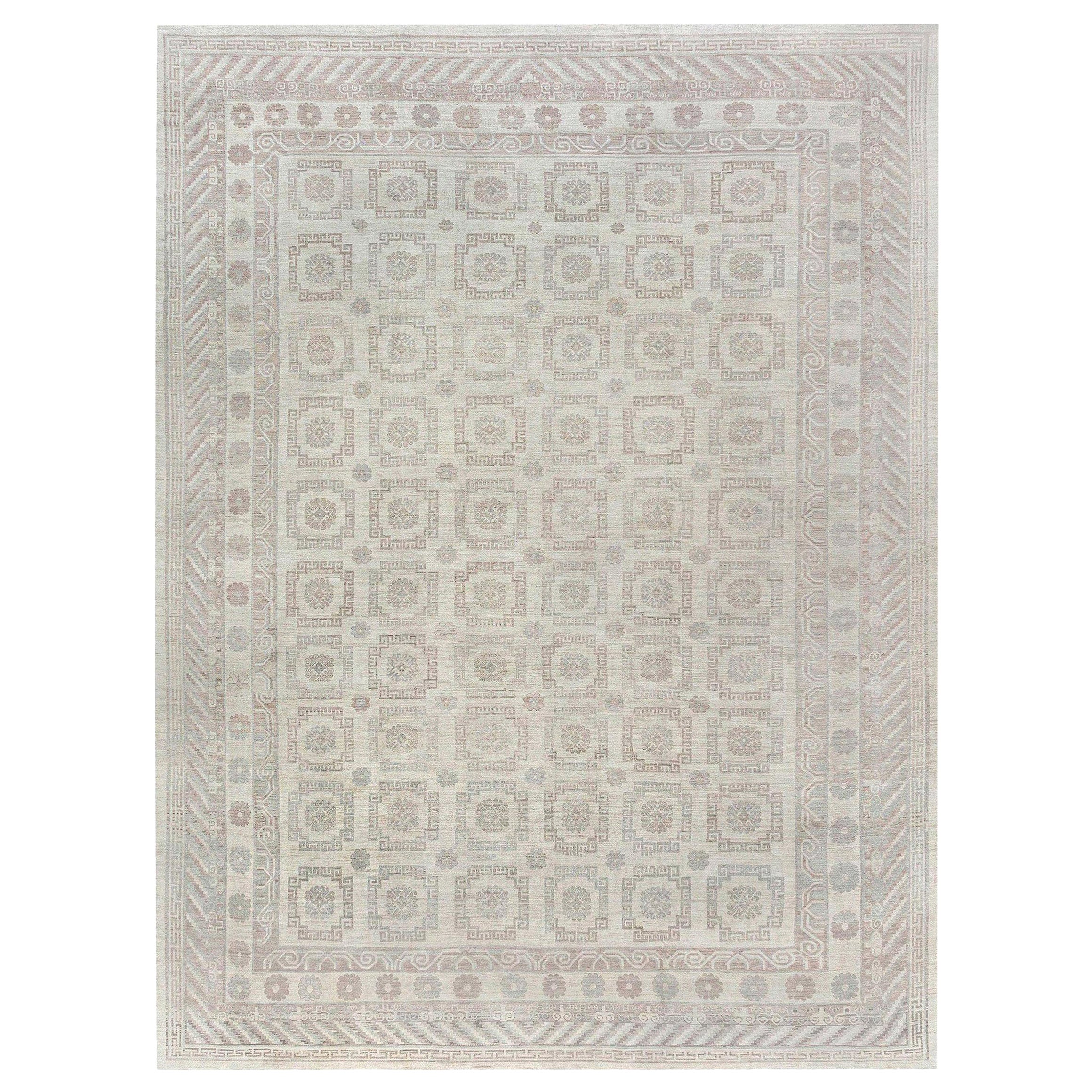 Charcoal Modern Moroccan Style Handmade Geometric Wool Rug by Apadana ...