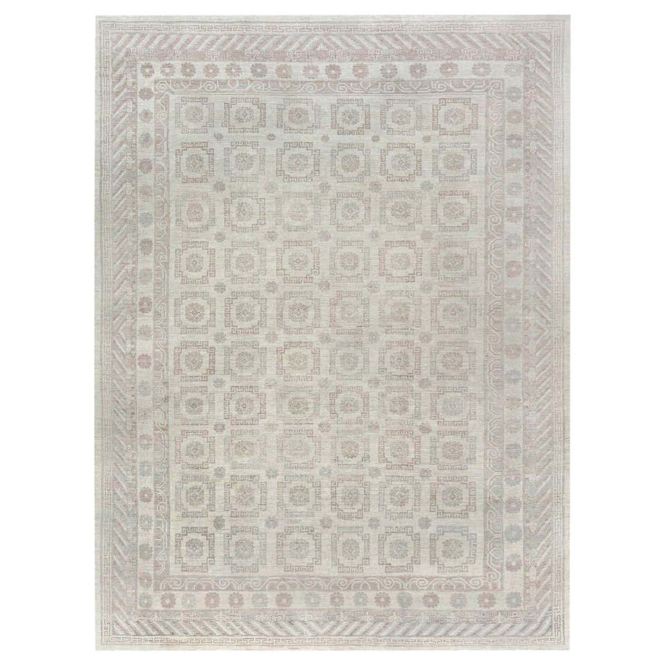 Charcoal Modern Moroccan Style Handmade Geometric Wool Rug by Apadana ...
