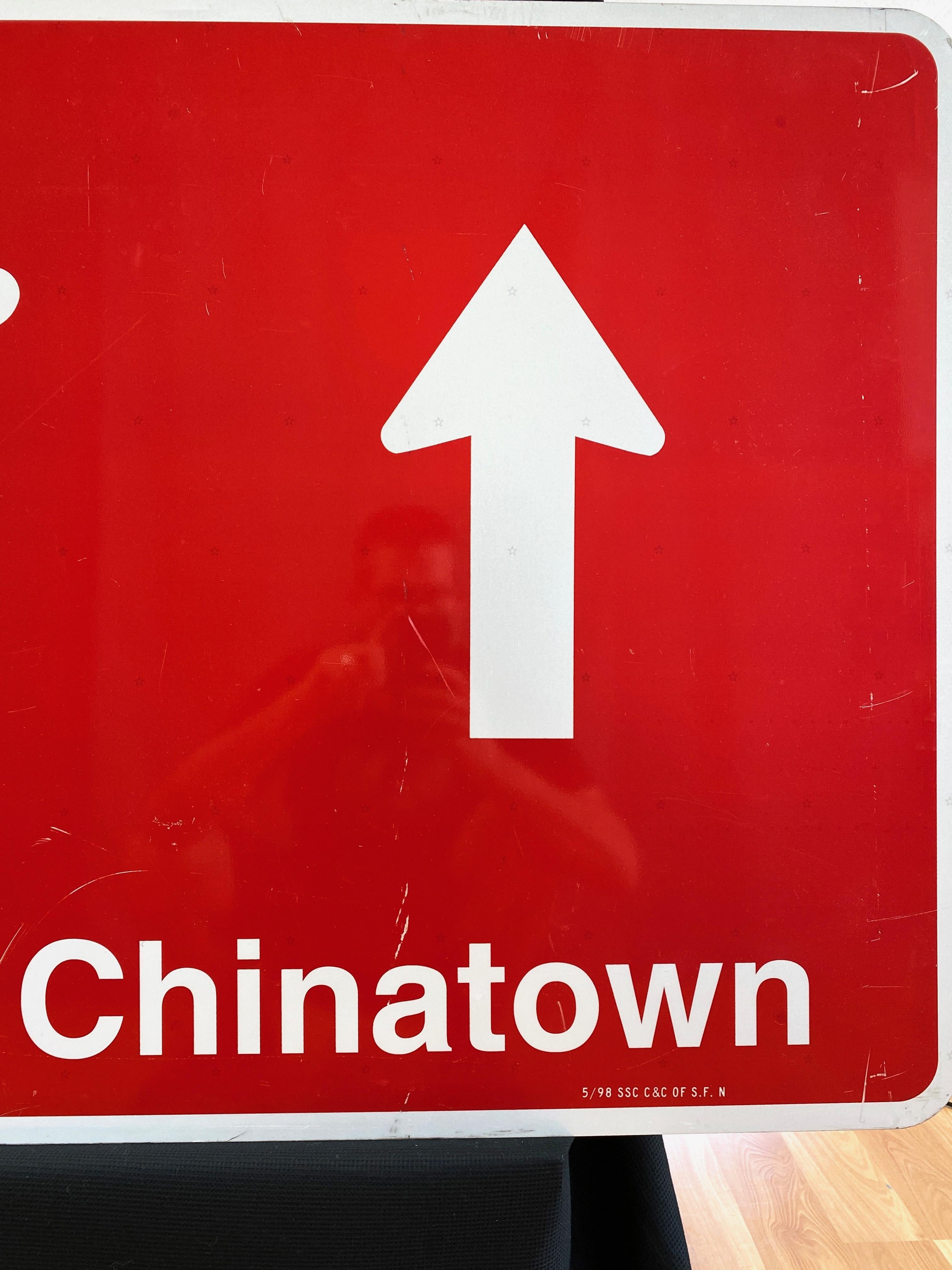 Metal Large San Francisco Chinatown Street Sign, 1998
