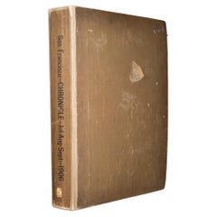 Grande libro di giornali rilegato del San Francisco Chronicle, 1906 circa