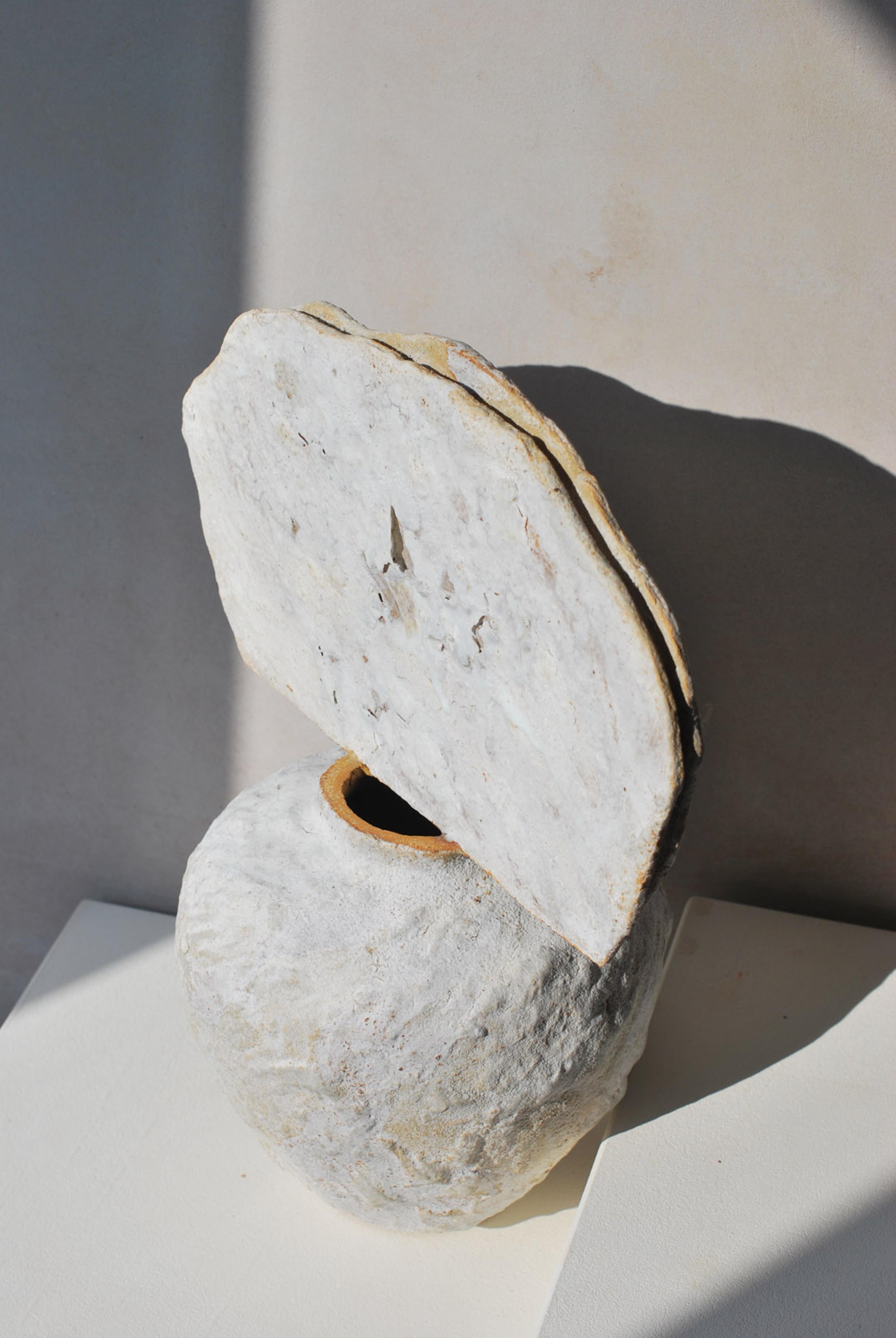 German Large Sandstone Vessel Vase by Moïo Studio