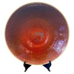 Large Sangre-de-toro fruit bowl by Gustav and Ulla Kraitz, Sweden