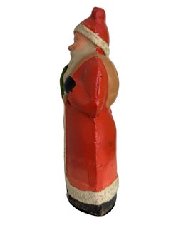 large Santa Claus Belsnickel Papermache Candy Container German Christmas 1920s