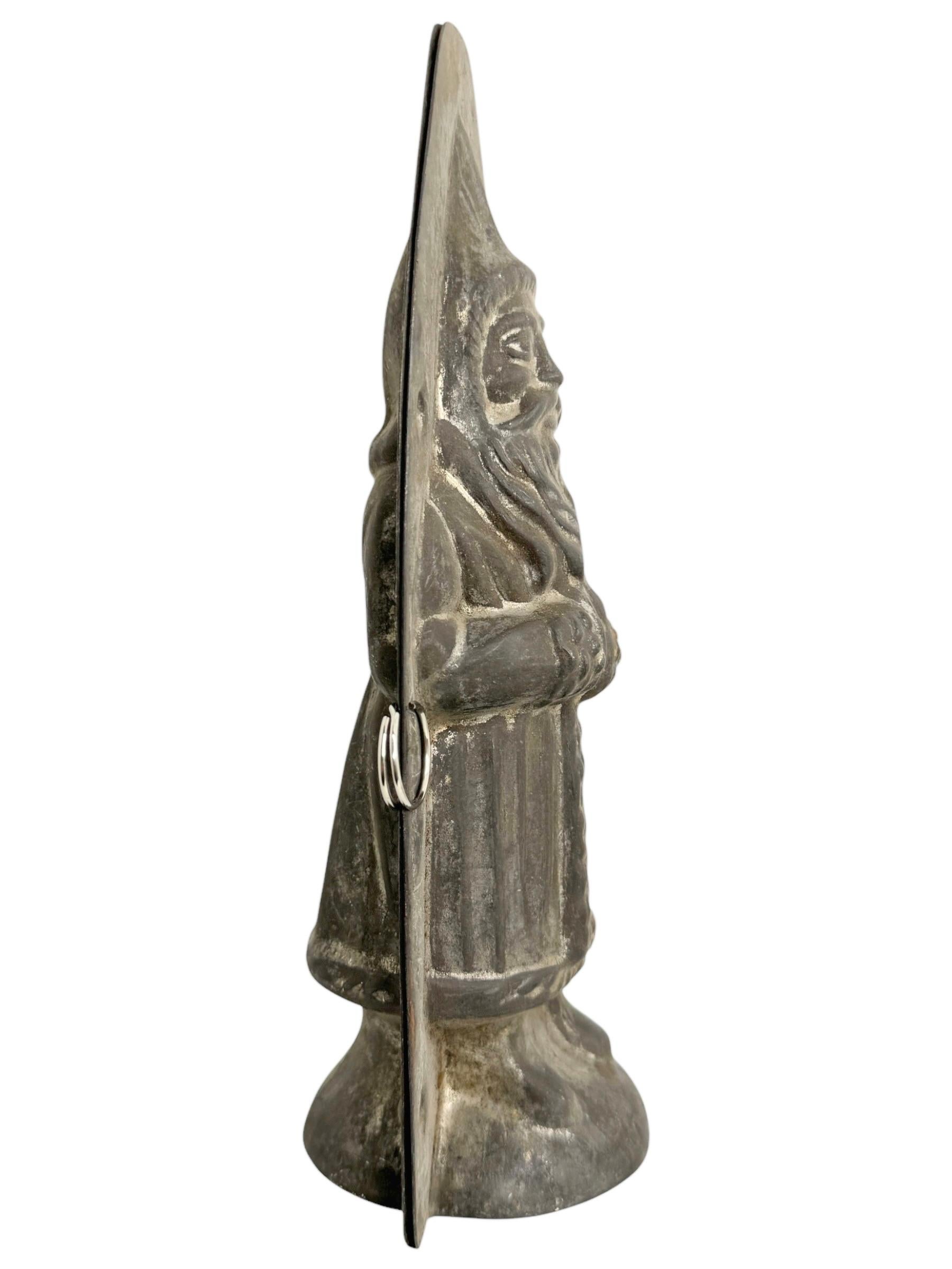 large Santa Claus Belsnickle Christmas Chocolate Mold Antique 1890s, German For Sale 2