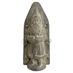 Grand moule à chocolat de Noël de Santa Claus Belsnickle, années 1890, allemand