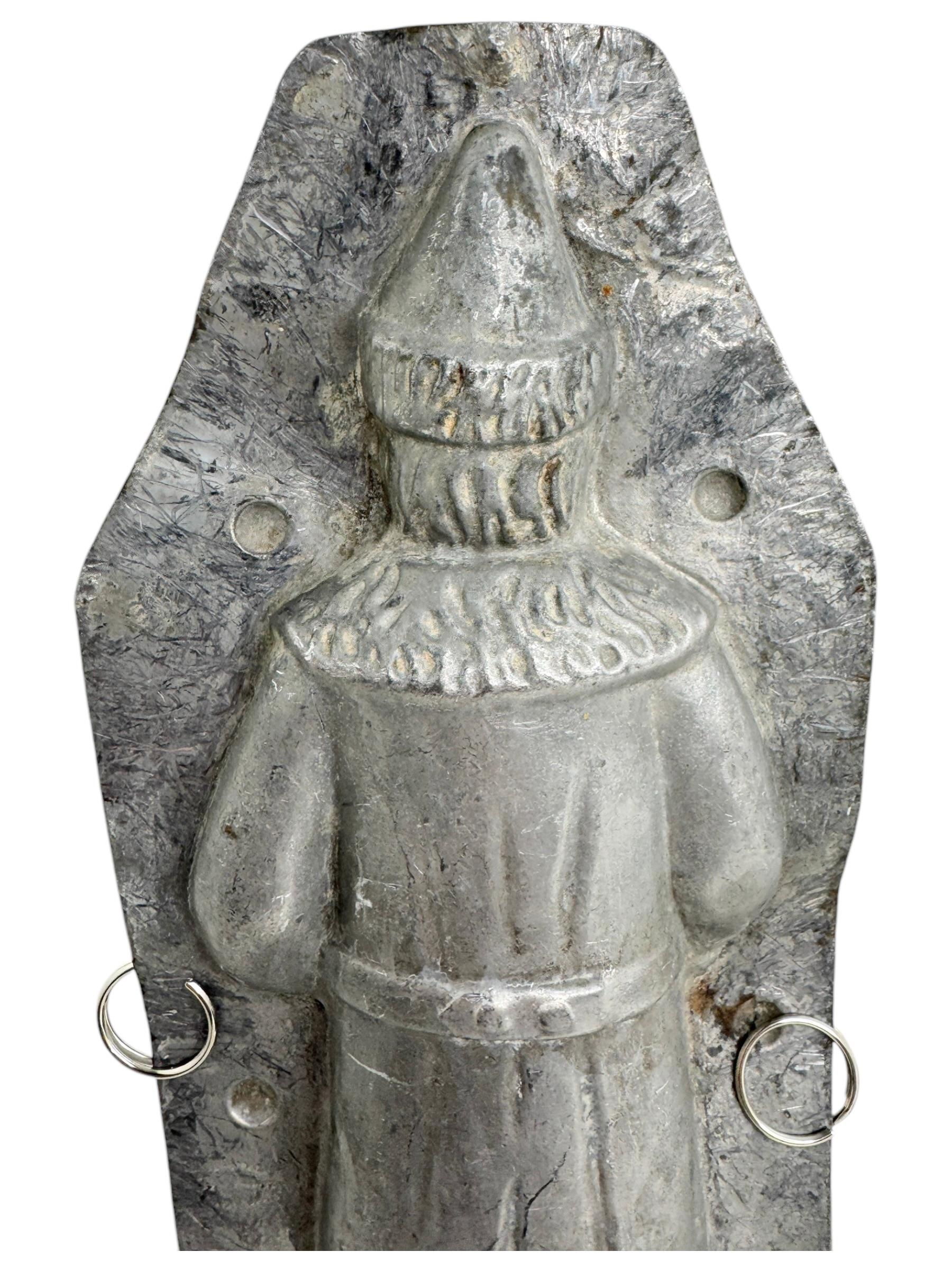 large Santa Claus Belsnickle Christmas Chocolate Mold Antique 1900s, German For Sale 5