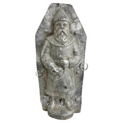 Grand moule à chocolat de Noël de Santa Claus Belsnickle, années 1900, allemand