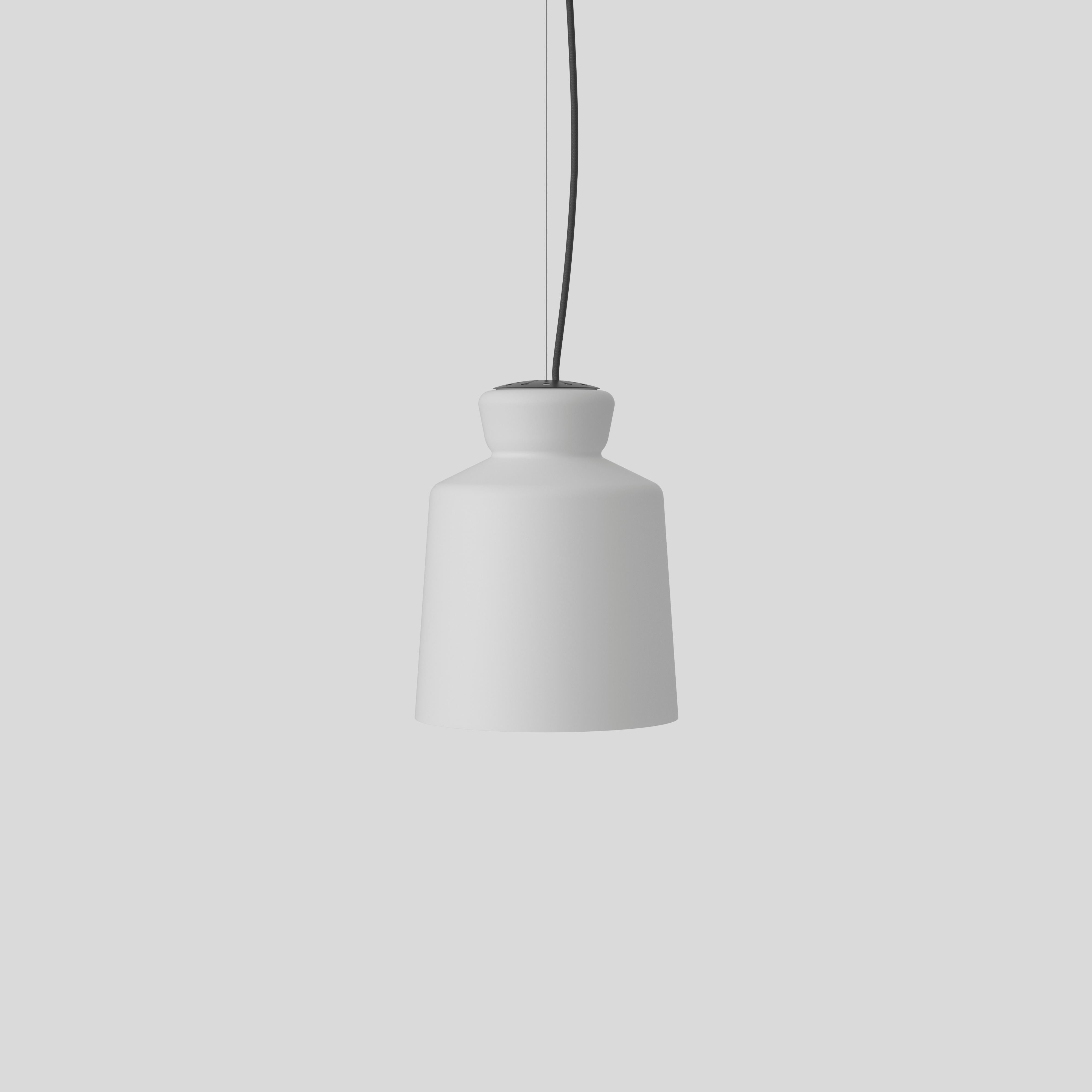 Large Santi-Borachia 'SB Cinquantotto' Opaline Glass Pendant Light for Astep For Sale 3