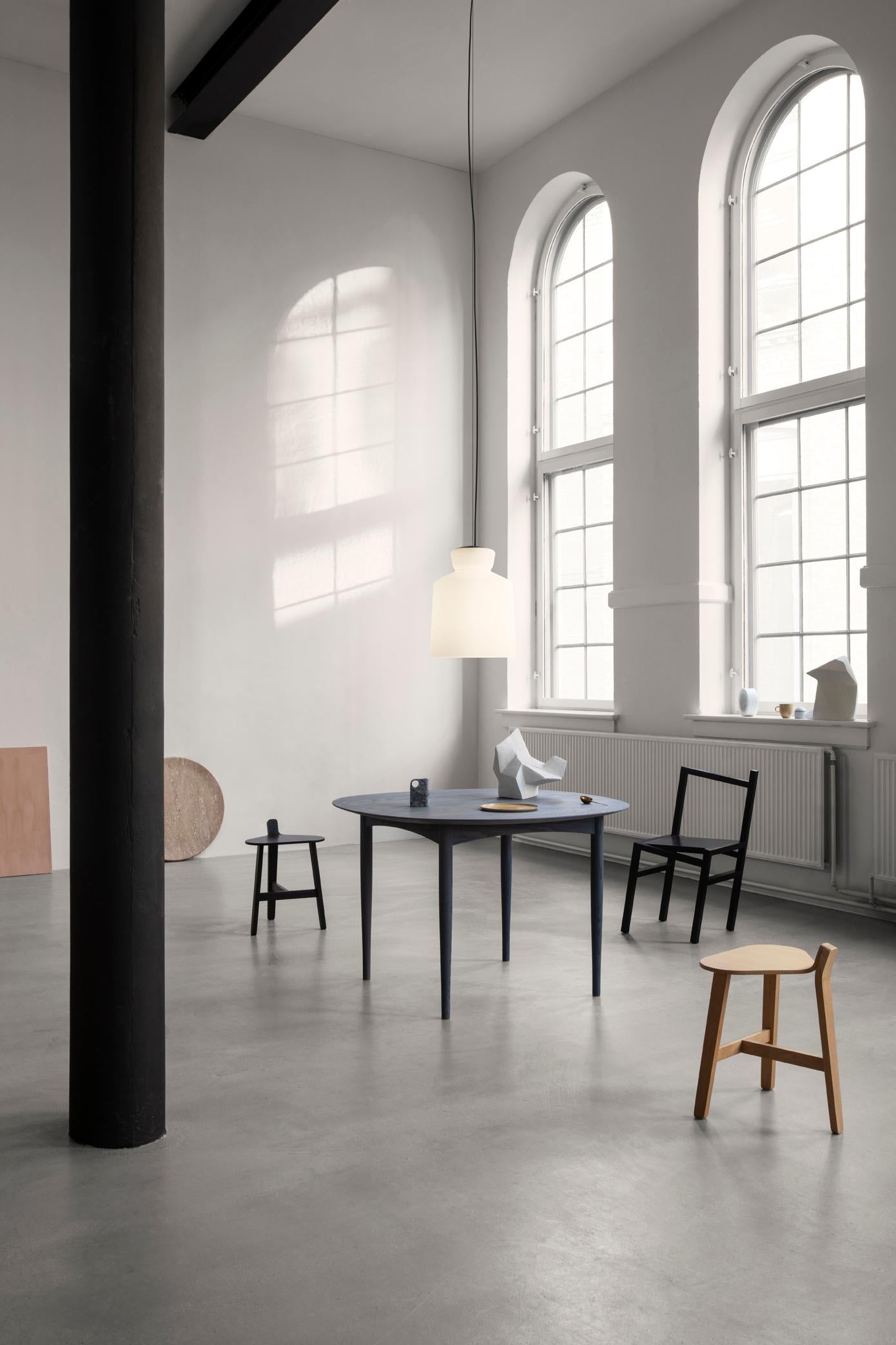 Large Santi-Borachia 'SB Cinquantotto' Opaline Glass Pendant Light for Astep. 

Astep reintroduces a remarkable suspension light in handblown opal glass. For more than half a century, the SB Cinquantotto design has held a special place in the