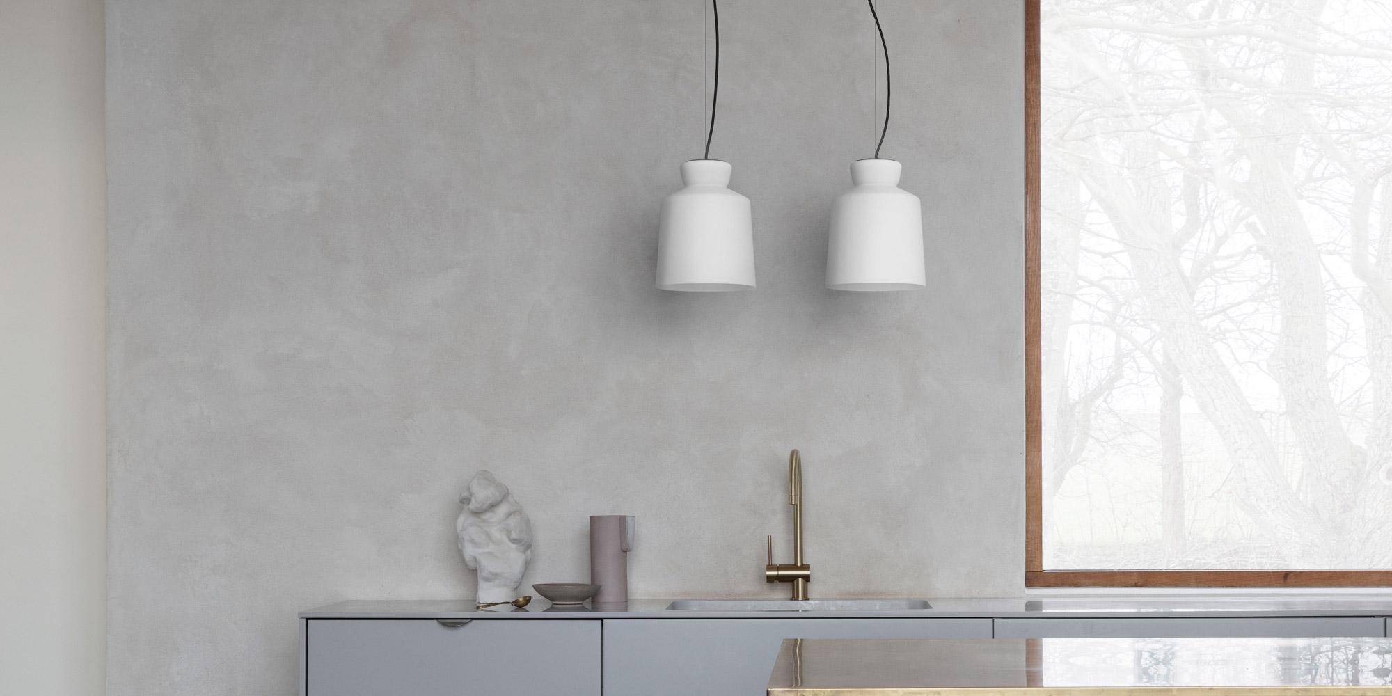 Italian Large Santi-Borachia 'SB Cinquantotto' Opaline Glass Pendant Light for Astep For Sale