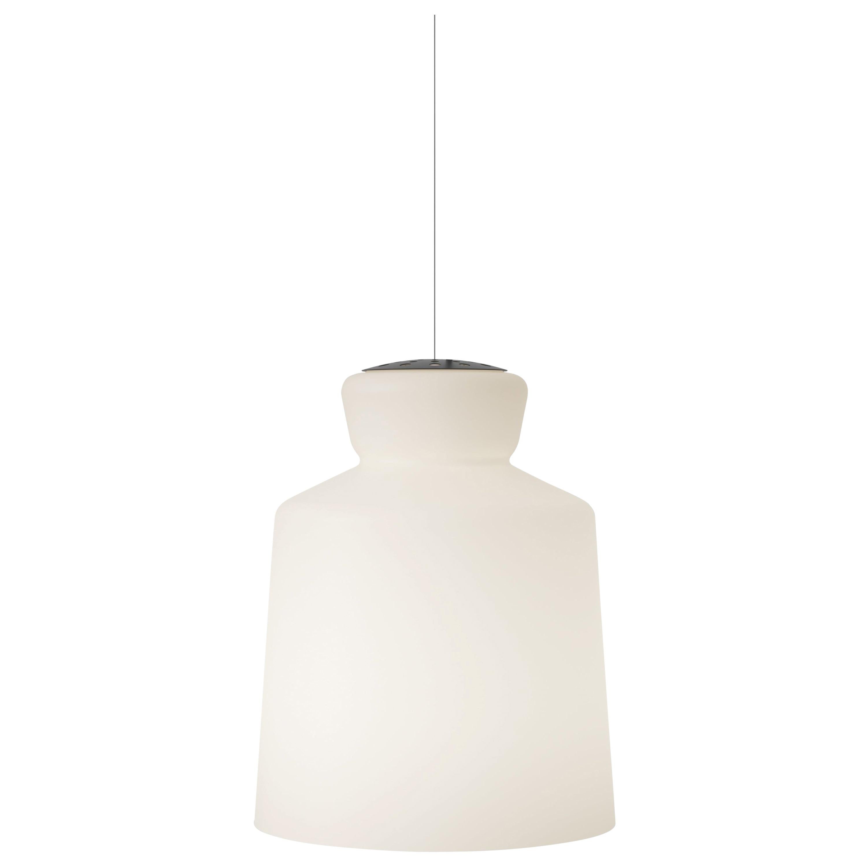 Contemporary Large Santi-Borachia 'SB Cinquantotto' Opaline Glass Pendant Light for Astep For Sale