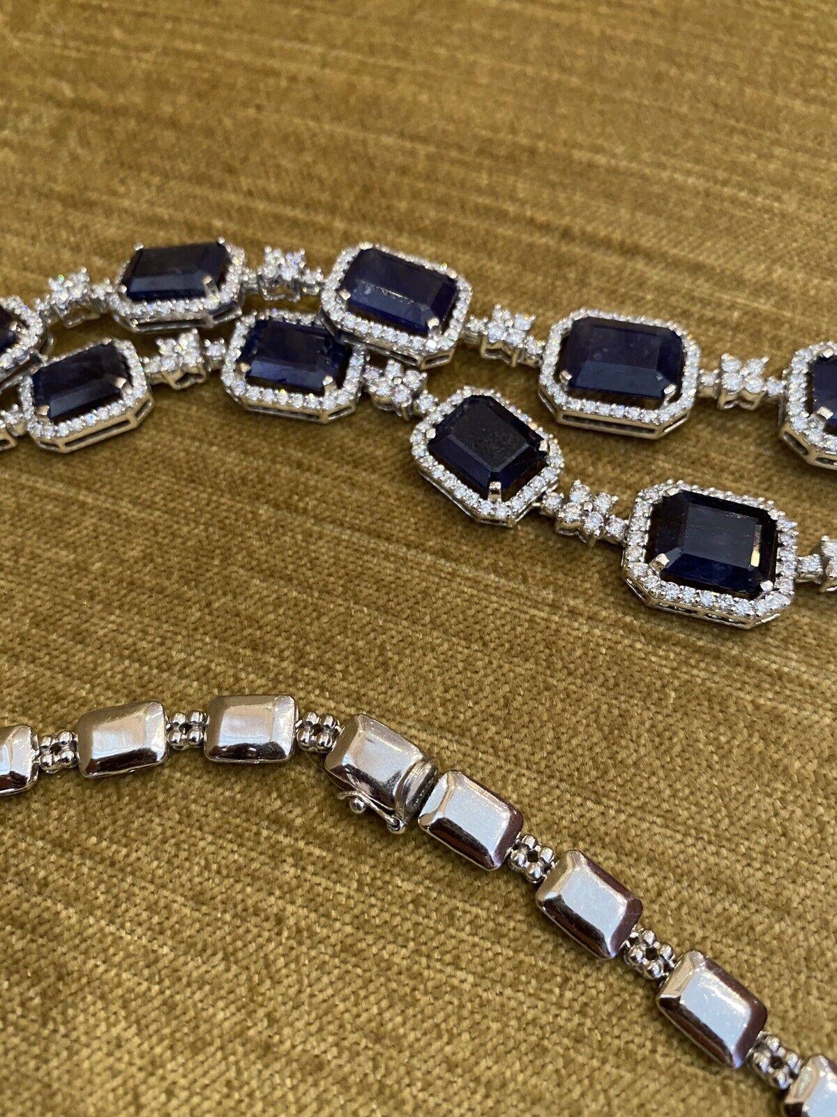 big sapphire necklace
