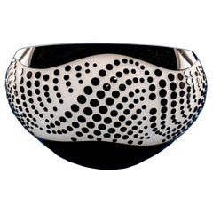 Large Sasaki "Lynx" Art Deco Bowl, a Stunning, Hard to Find Vintage Piece
