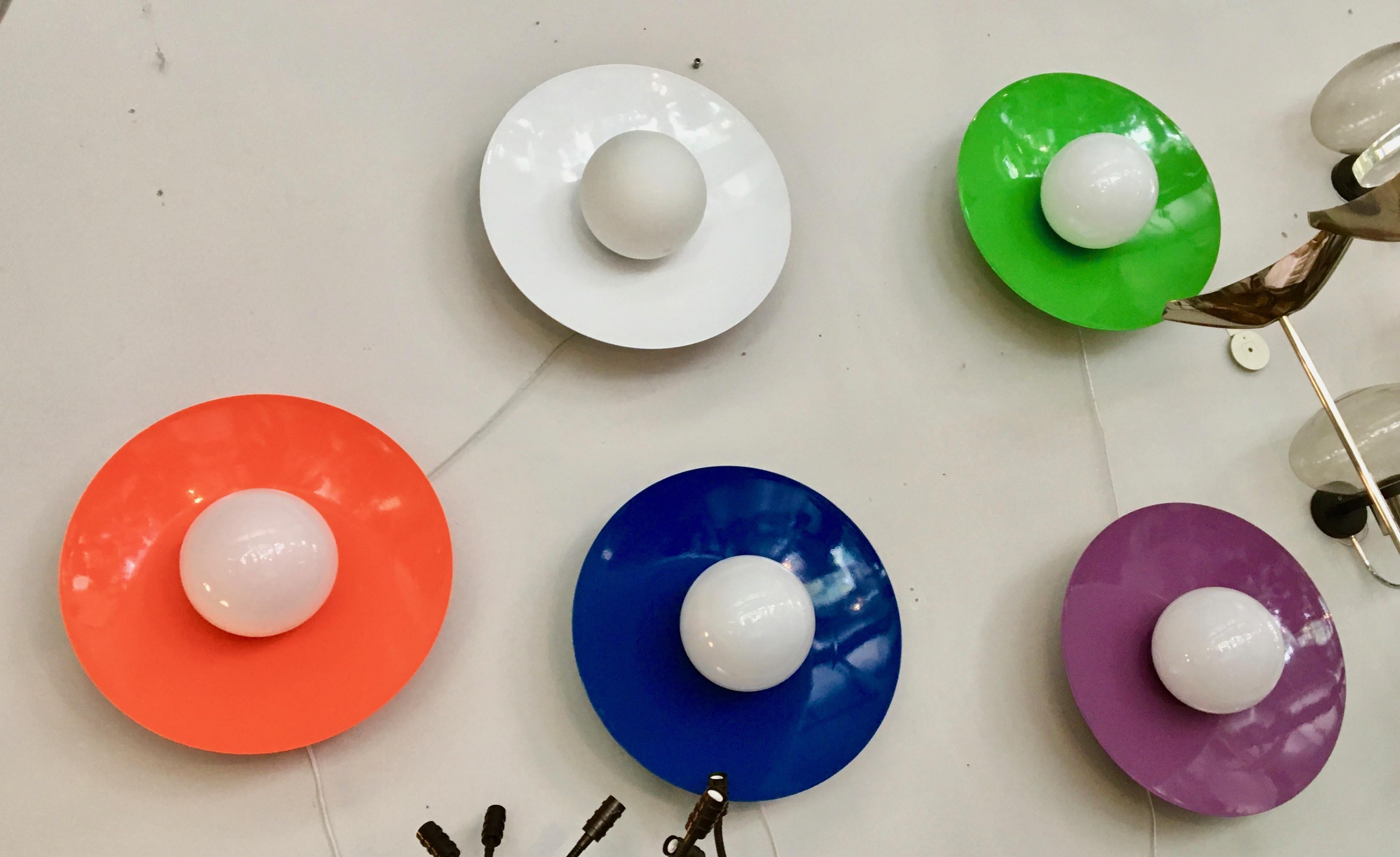 American Large Sasco Flush Mount or Wall Sconce, Custom Colors