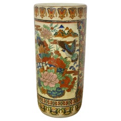 Large Satsuma Floor Vase, Umbrella Stand