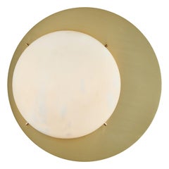 Scontrino grande 'Saturno' in ottone e alabastro