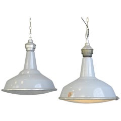 Large Saw Mill Lights by Benjamin, circa 1950s