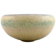 Large Saxbo Bowl in Glazed Ceramics, Danish Design, Mid-20th Century