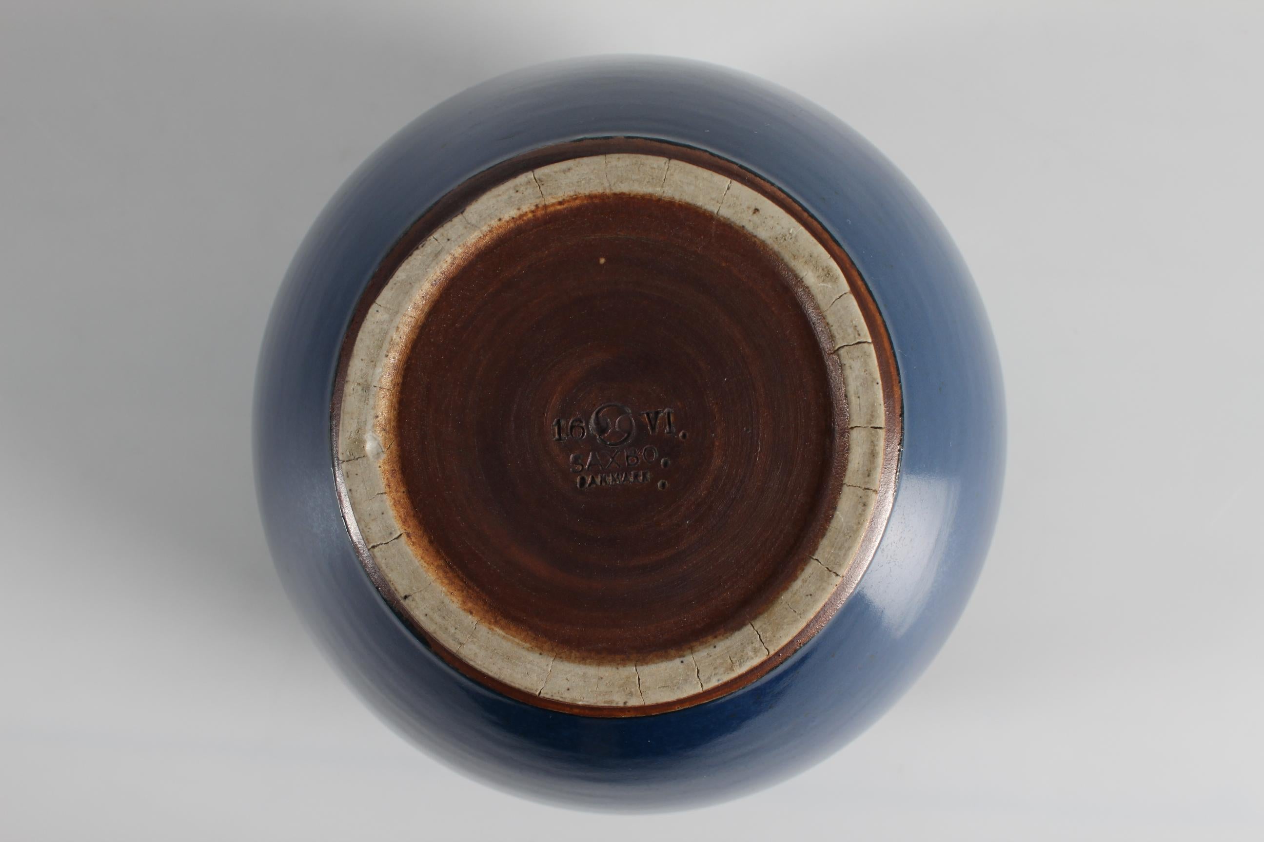Large Saxbo Ceramic Vase No. 16 Designed by Eva Stæhr-Nielsen, Denmark 1949-1958 1