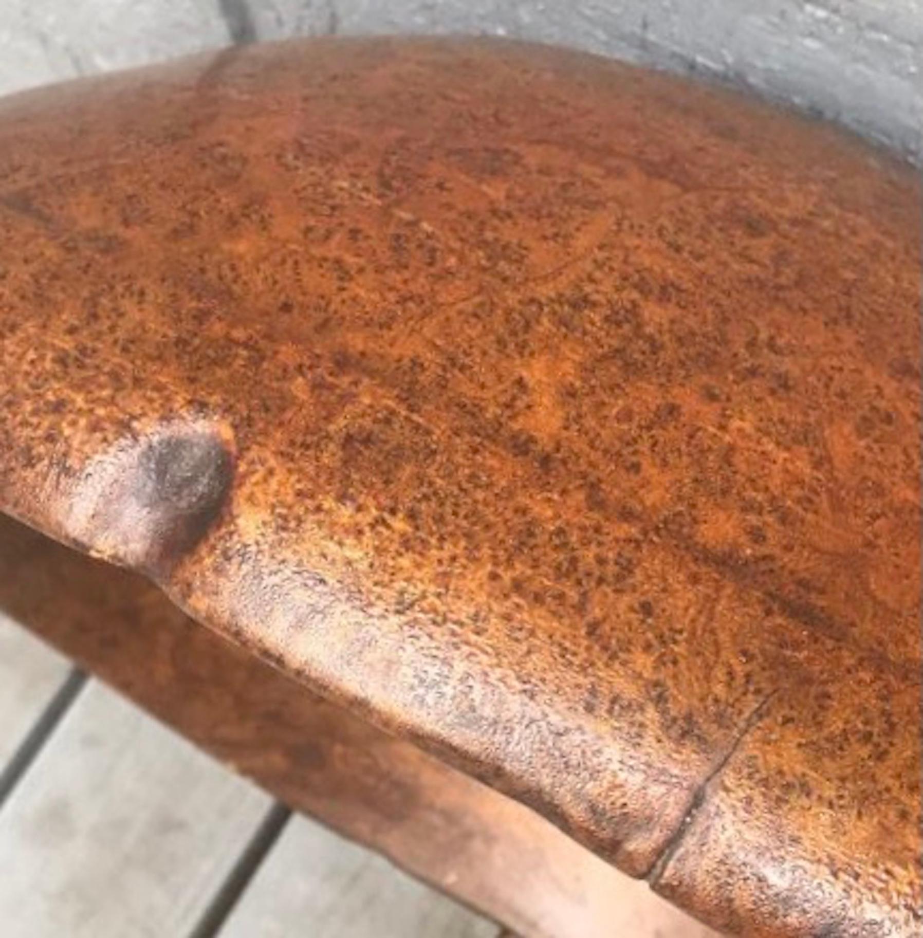 Large Scale 18th Century American Turned Burl Bowl With Great Color In Good Condition In Wiscasset, ME