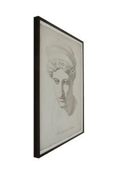 Large scale 18th Century Engraving of the Goddess Juno