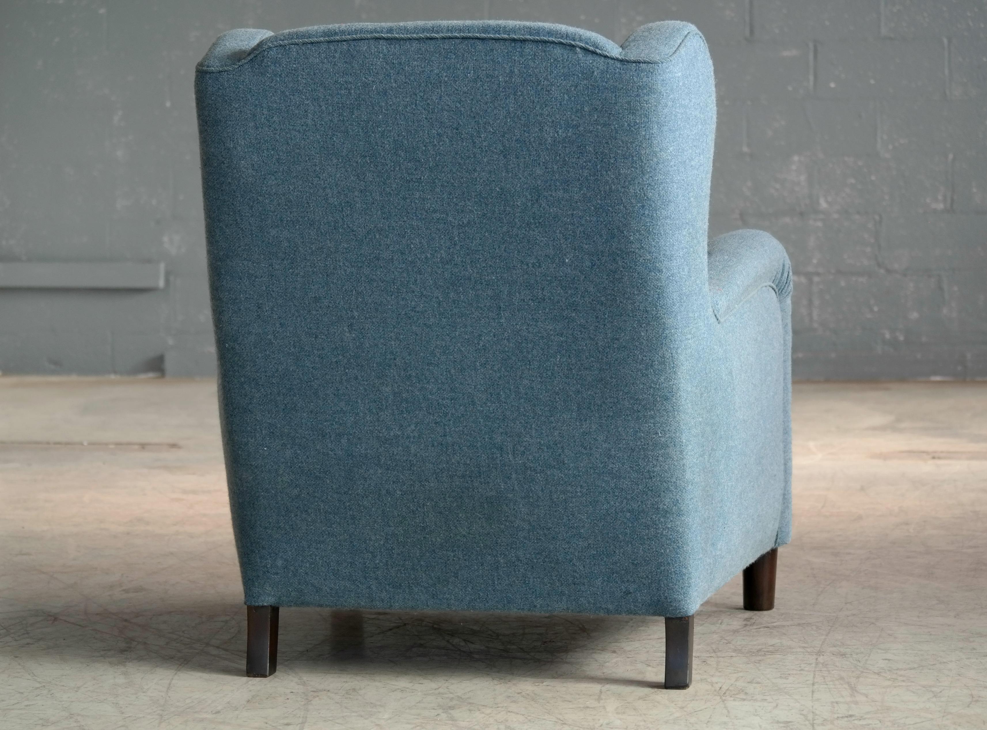 Large Scale 1940s Lounge Chair in the Style of Carl-Johan Boman 4