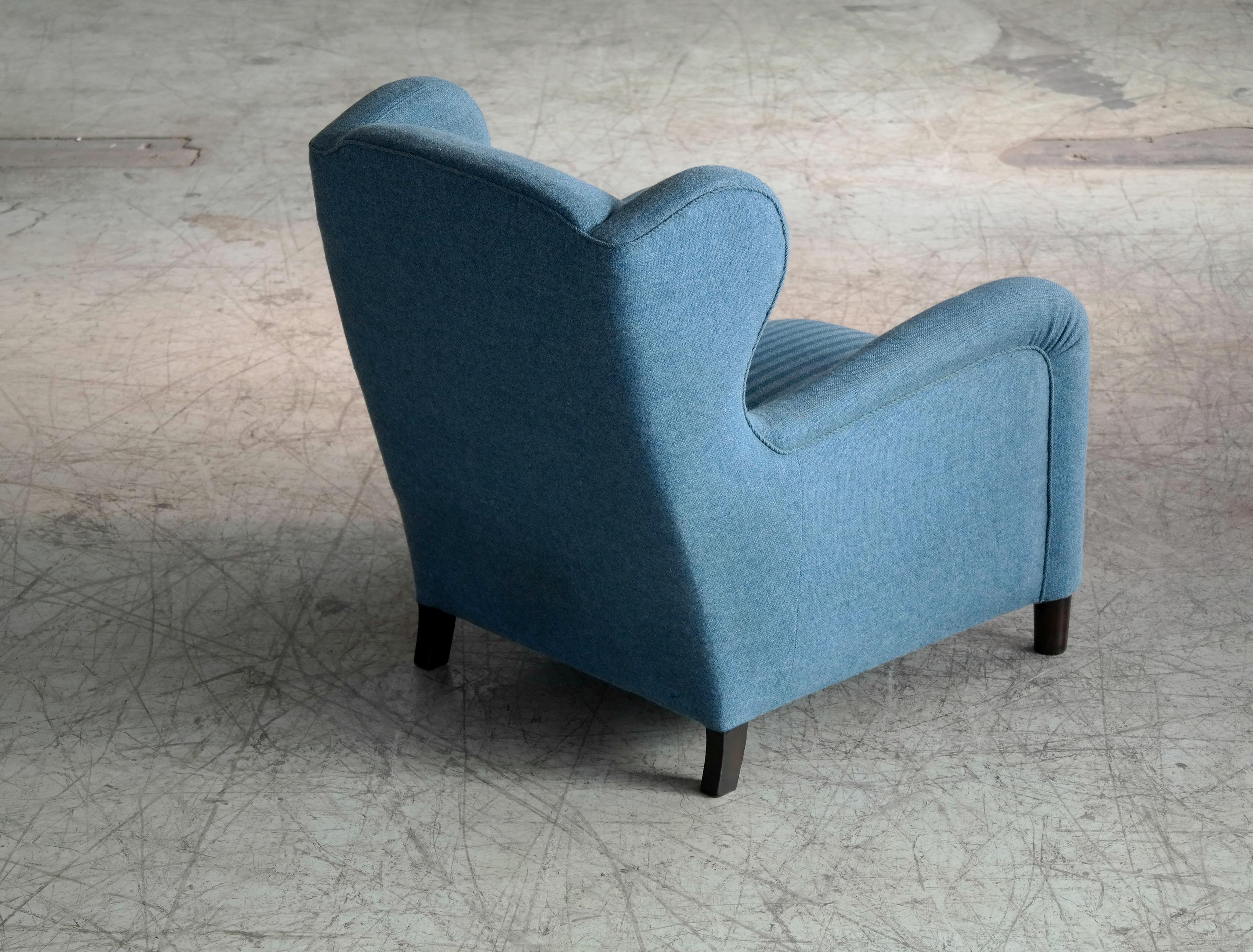 Large Scale 1940s Lounge Chair in the Style of Carl-Johan Boman 1