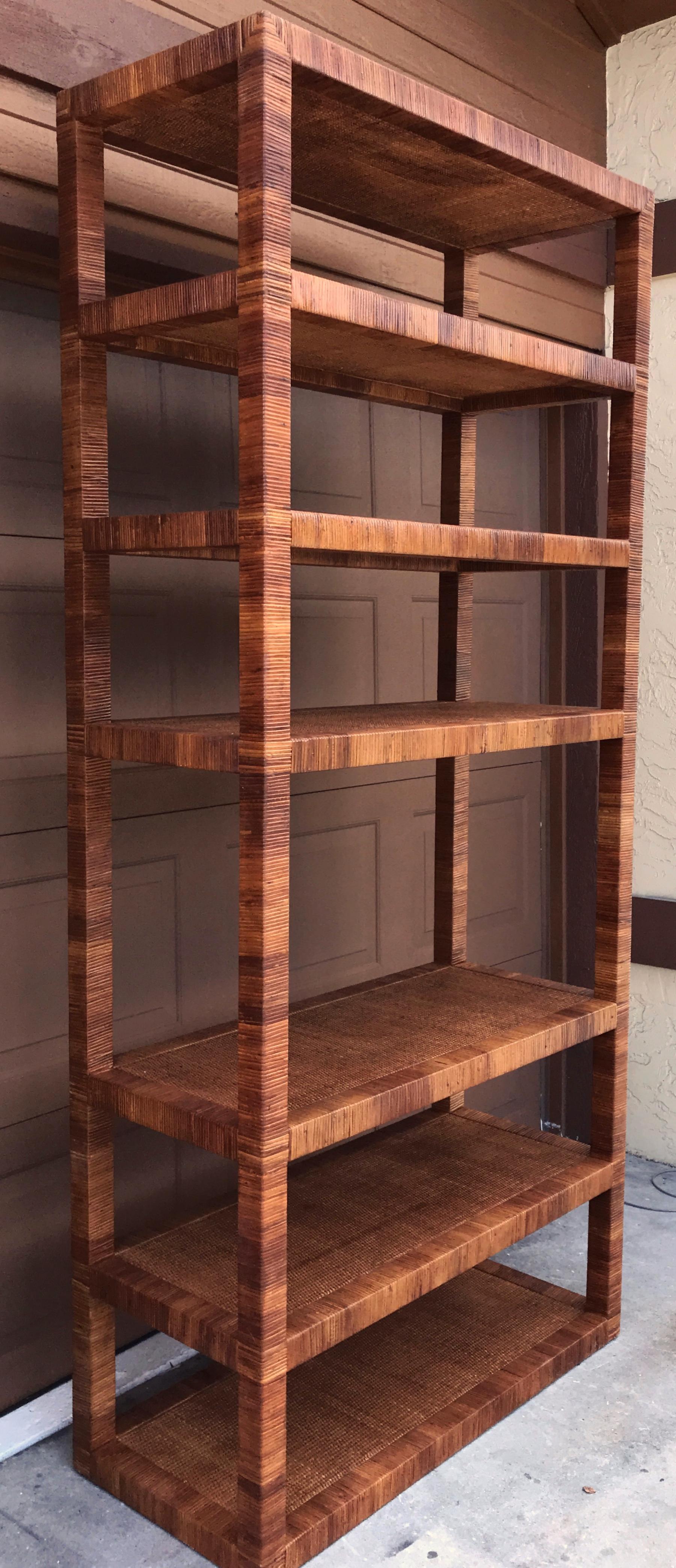 rattan etagere