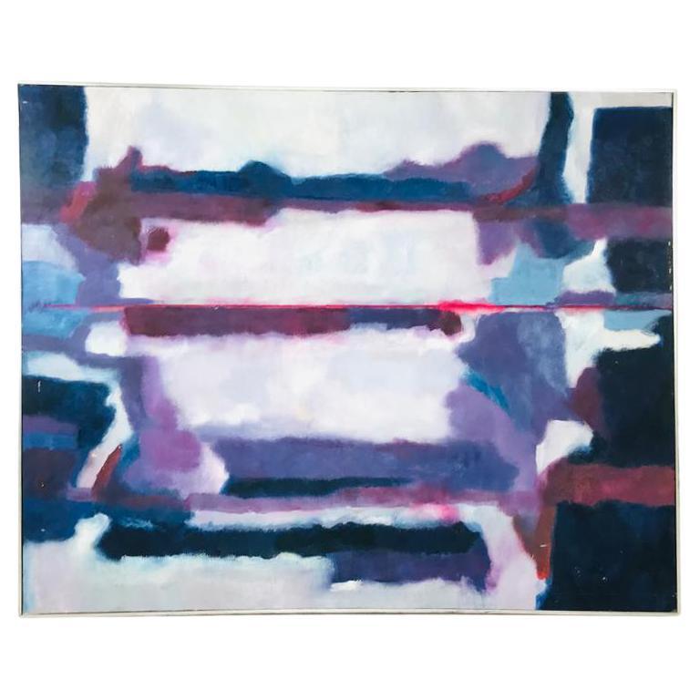 Large Scale 1980s Abstract Painting