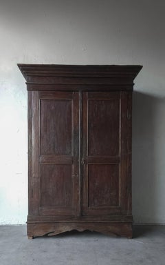 Large Scale 19th Century Antique European Wardrobe Cabinet