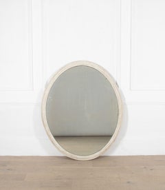 Large Scale 19th Century English Oval Mirror