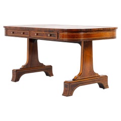 Mesa de escritorio/biblioteca de palosanto de la Regencia inglesa del siglo XIX a gran escala