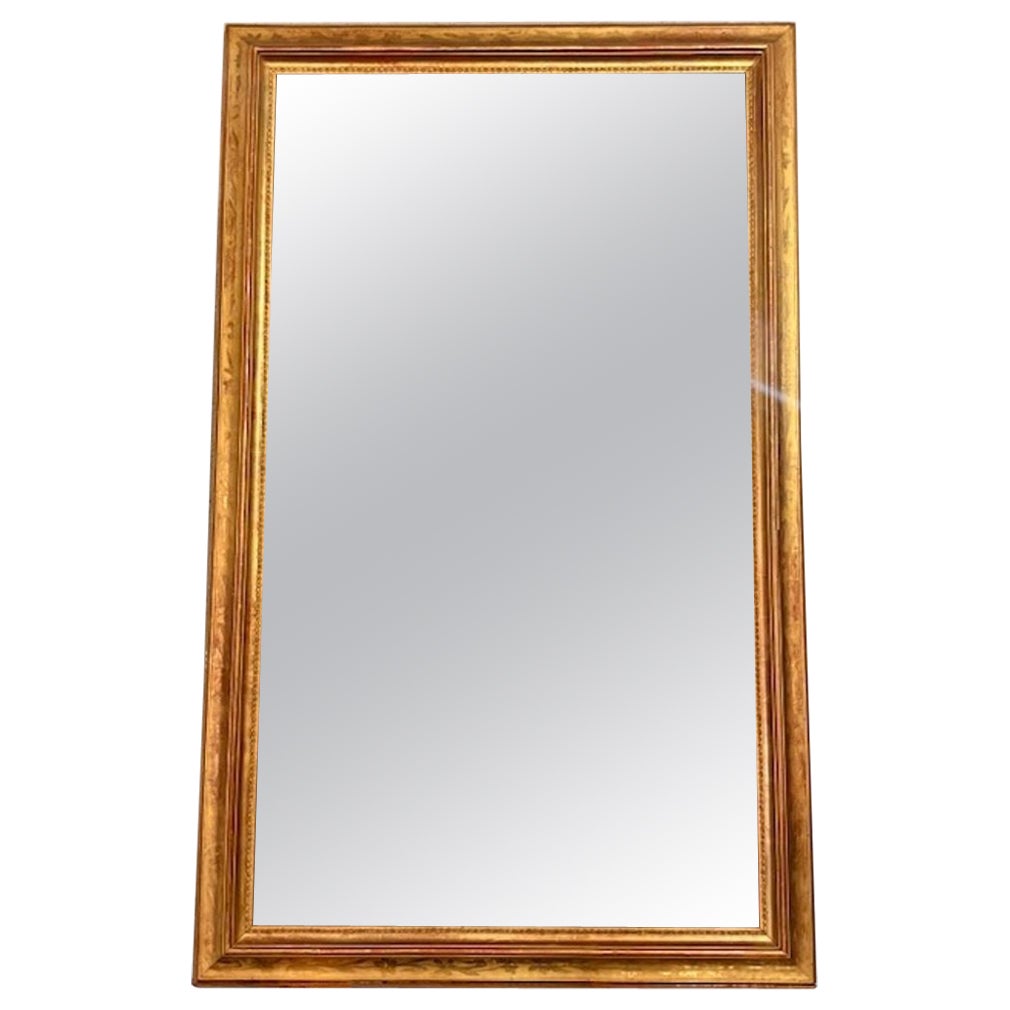 Large Scale 19th Century French Directoire Gold Gilt Mirror For Sale