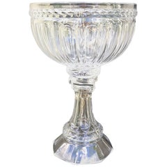 Large Scale 19th Century Glass Compote Centerpiece