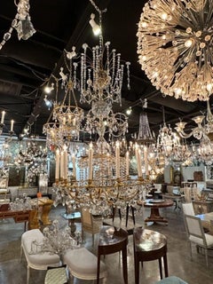 Large Scale 19th Century Russian Gilt Bronze Chandelier