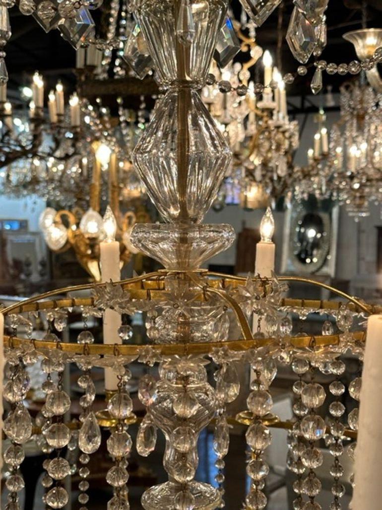 Large Scale 19th Century Russian Gilt Bronze Chandelier For Sale 3