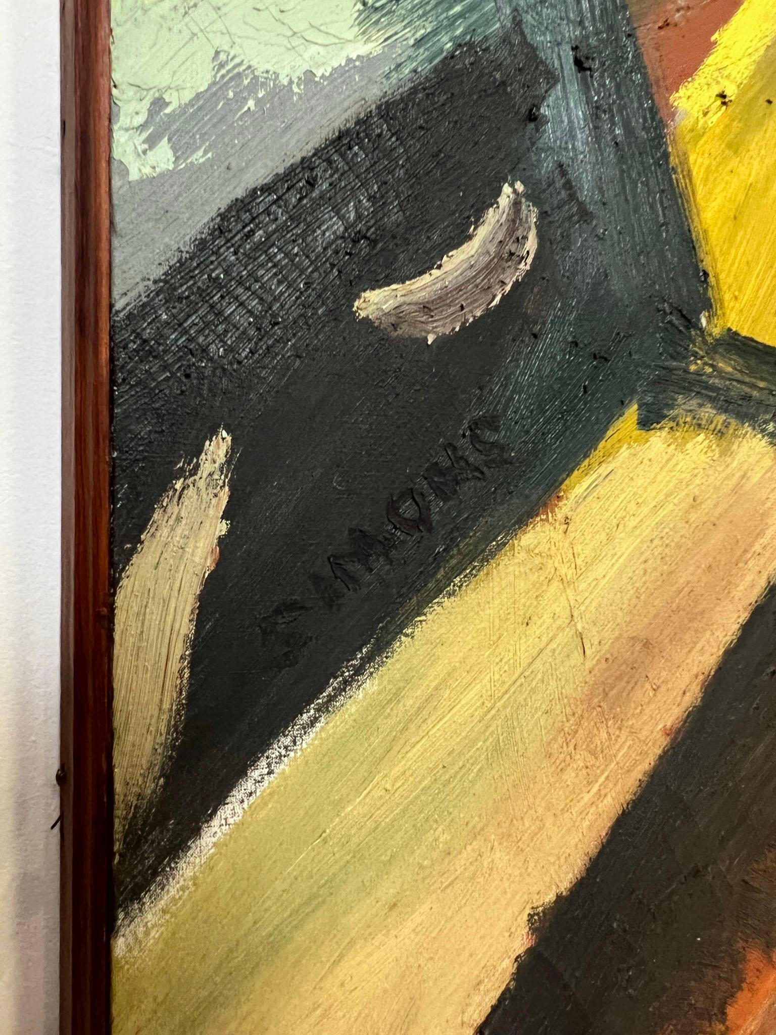 Abstract Expressionist Painting by Harvey Simons, d. 1963 4
