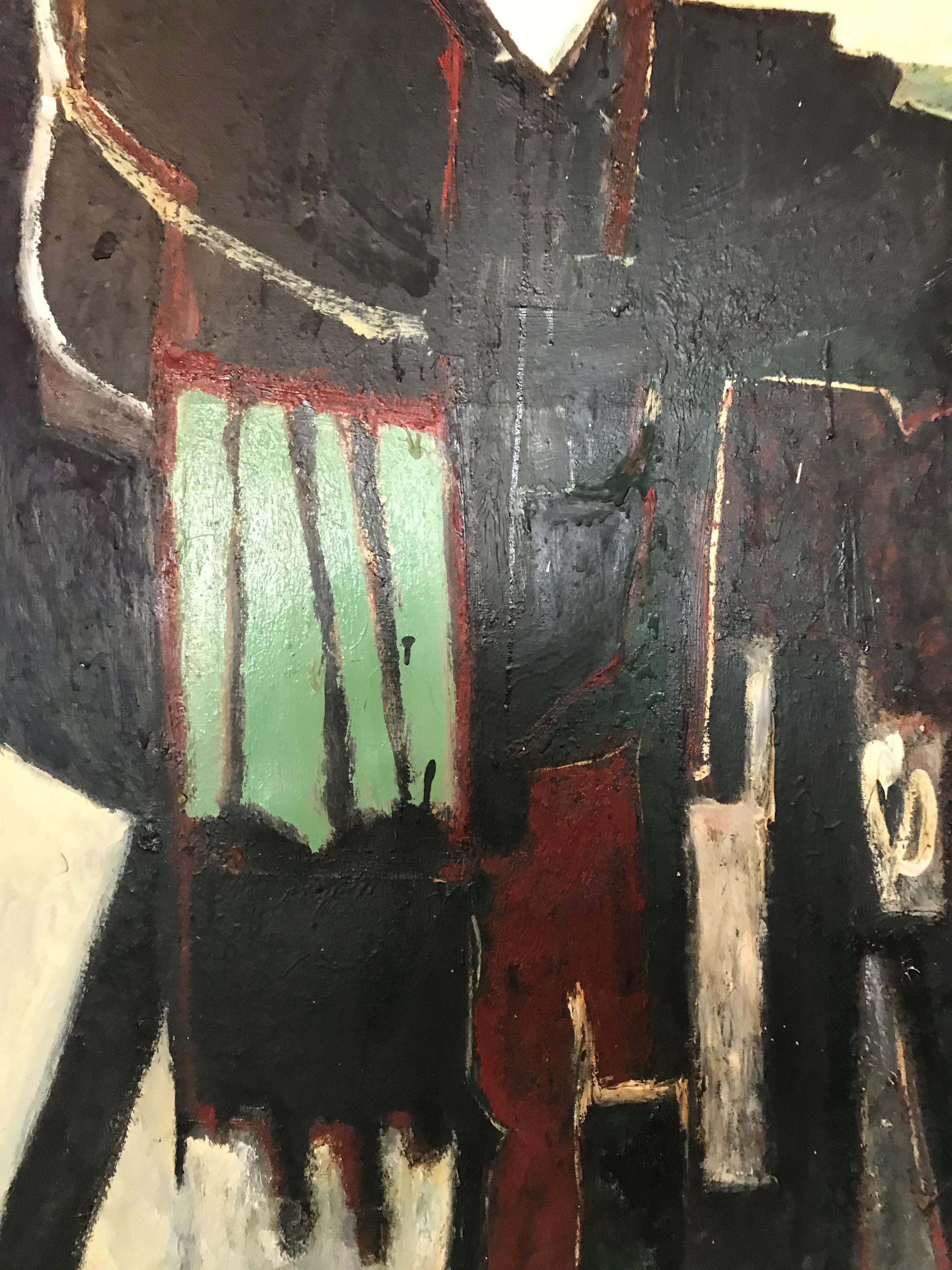 American Large Scale Abstract Expressionist Painting New York Artist Jack Hammack, 1964