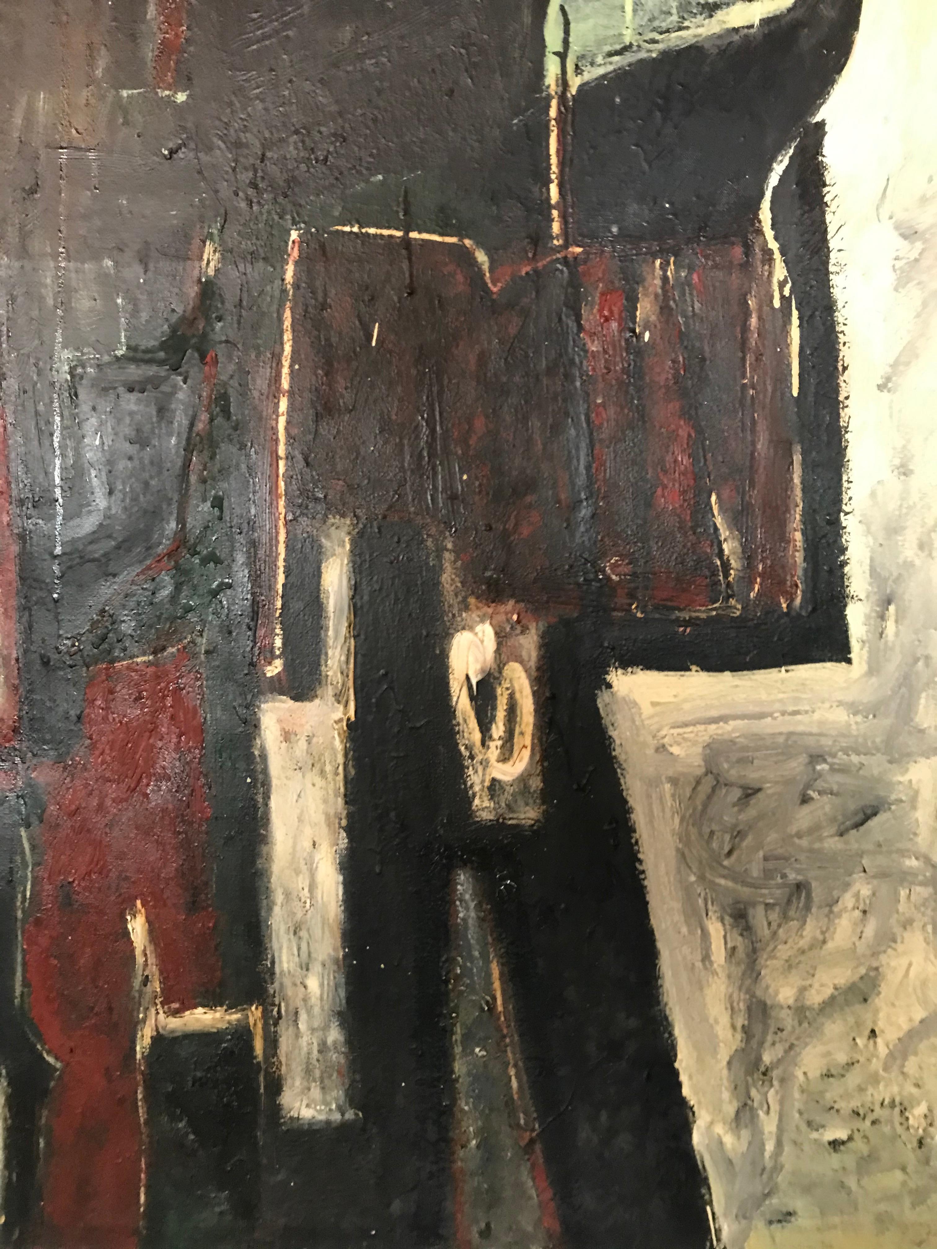 Large Scale Abstract Expressionist Painting New York Artist Jack Hammack, 1964 In Good Condition In Framingham, MA
