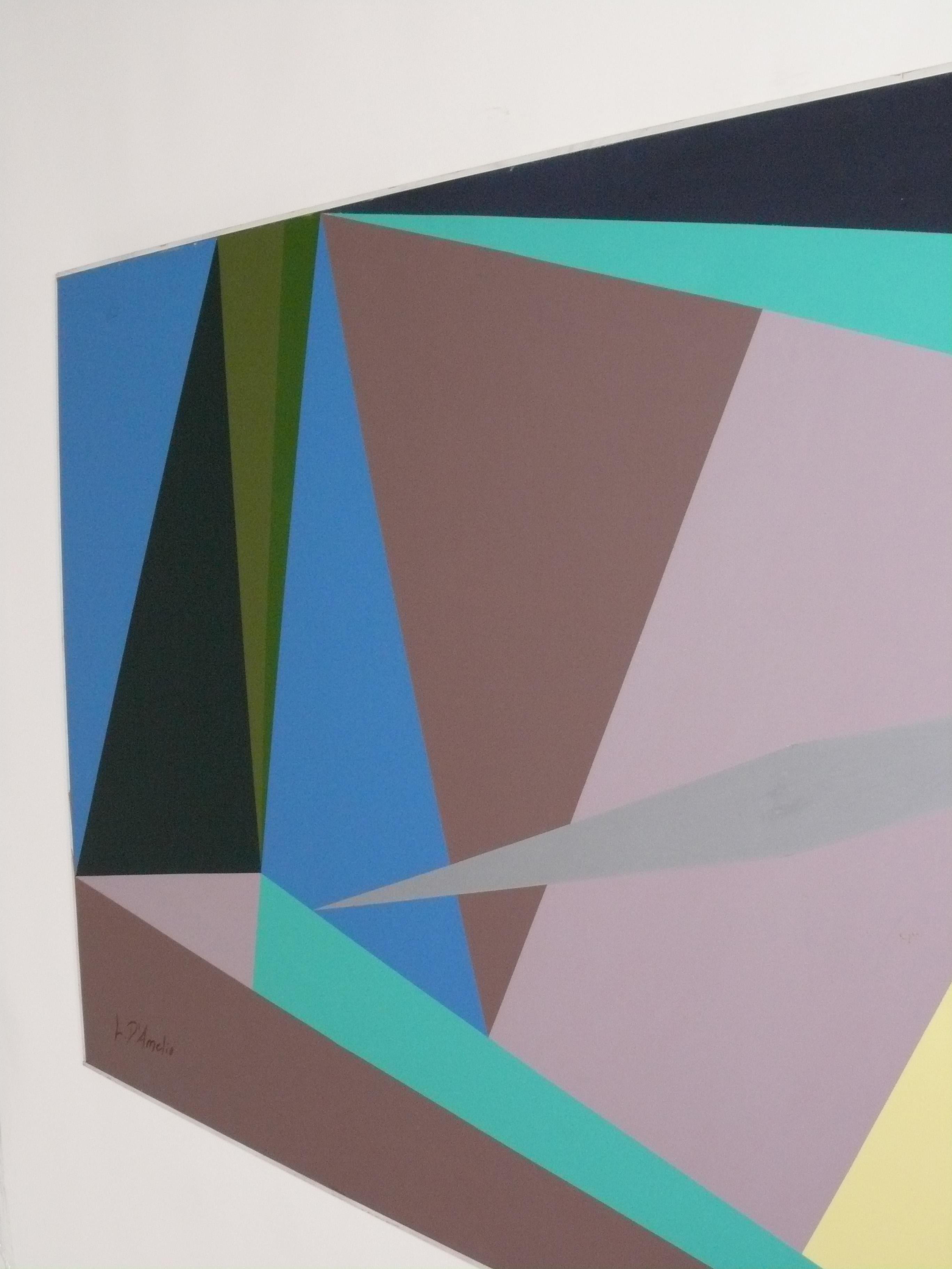 Mid-Century Modern Large Scale Abstract Painting 72